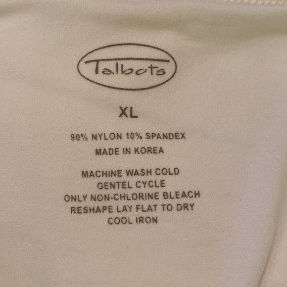 Talbots camisole XL crème color - Picture 3 of 8